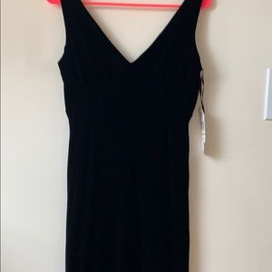 Black velvet dress